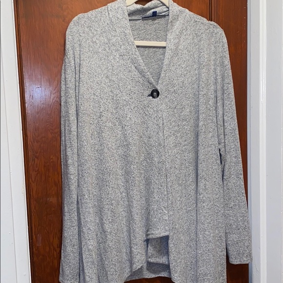 Apt. 9 Sweaters - Gray front wrap sweater